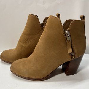 Aldo Brown Ankle Booties Boots Shoes Side Zipper Women Size 6.5